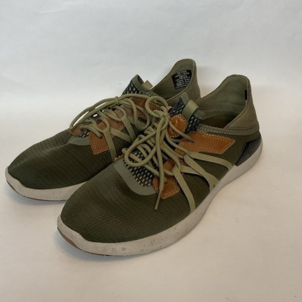 Olukai Mio Li Hunter Green Lava Rock Lace Up Sneakers Men 41/US8 Vietnam
